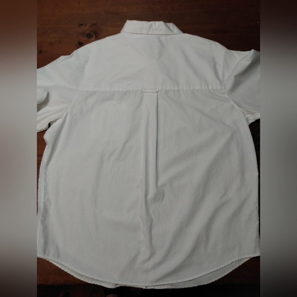 Basic Editions Plus Rolltab Sleeve Button Down Sh… - image 2